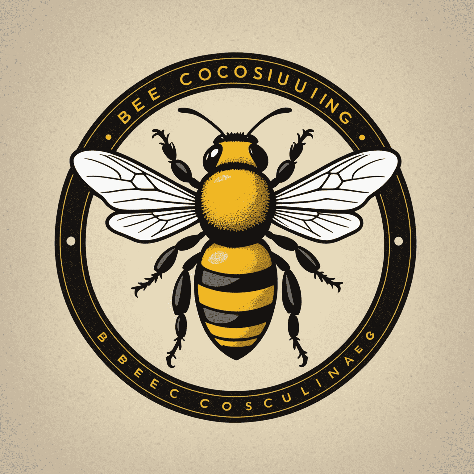 Beeconsulting logo featuring a stylized bee and consulting text