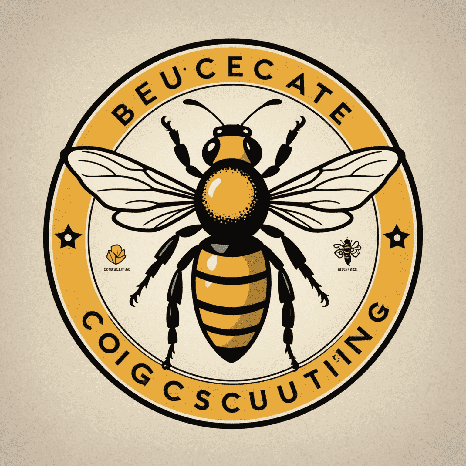 Beeconsulting logo featuring a stylized bee and consulting text