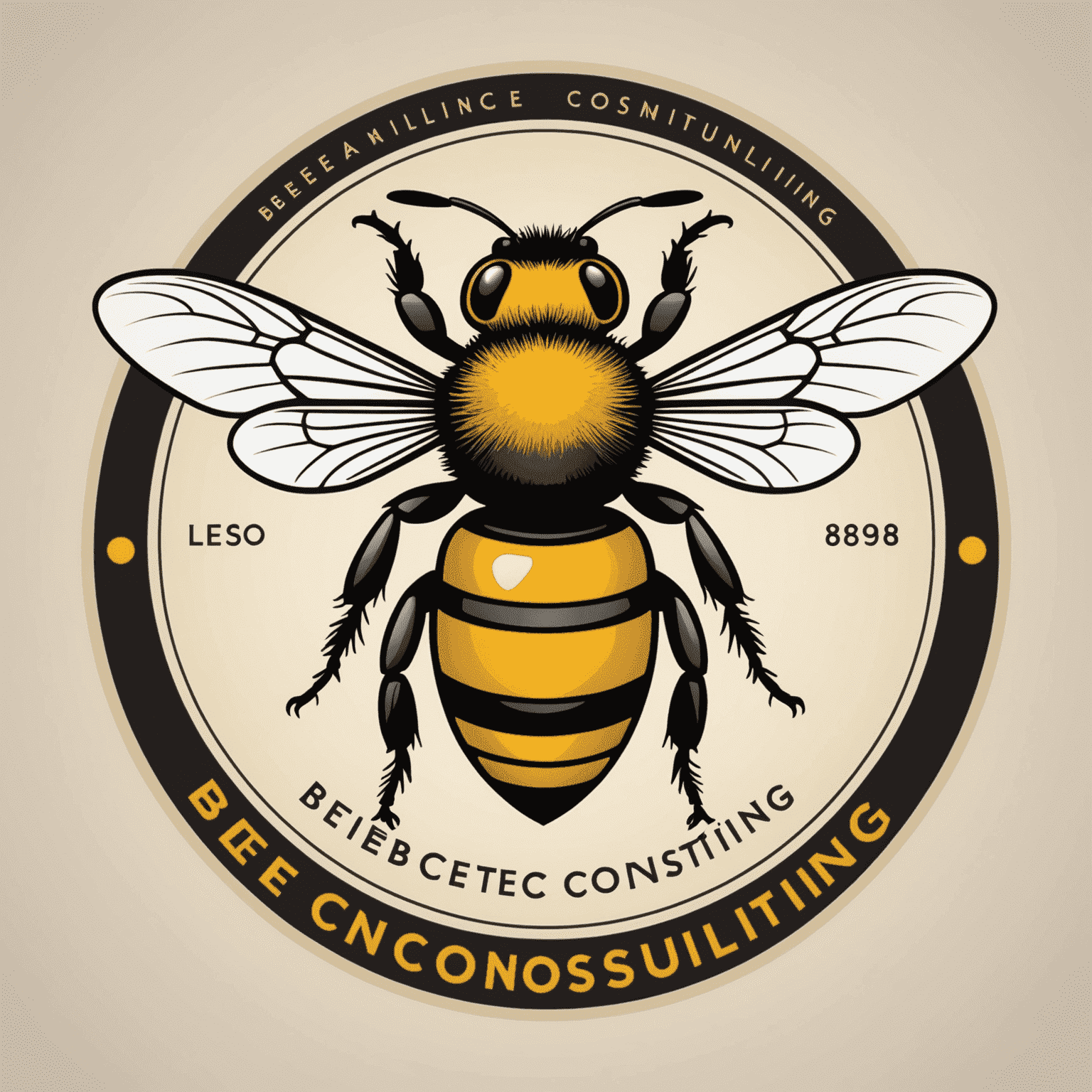 Beeconsulting logo featuring a stylized bee and consulting text