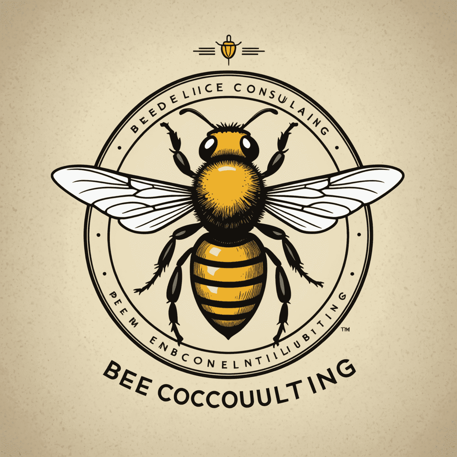 Beeconsulting logo featuring a stylized bee and consulting text