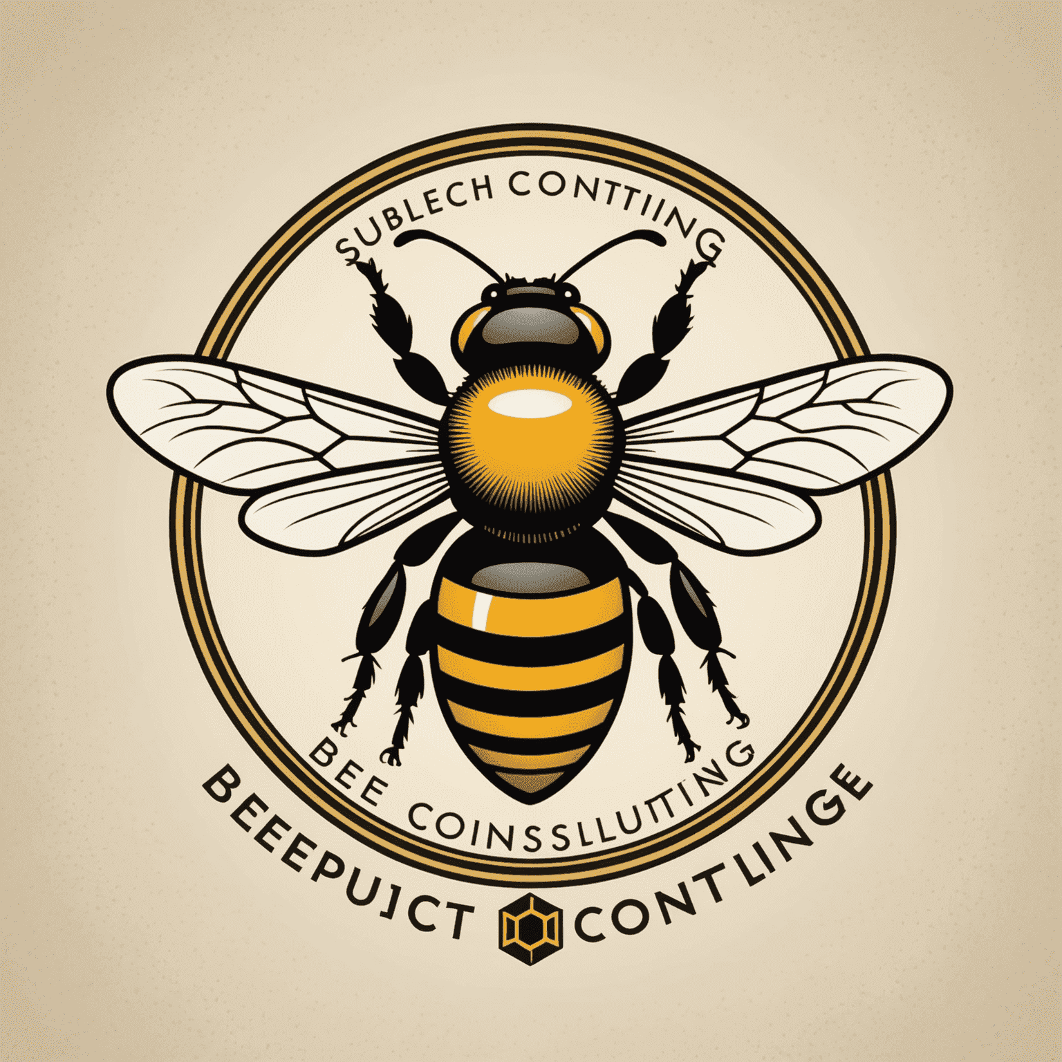 Beeconsulting logo featuring a stylized bee and consulting text