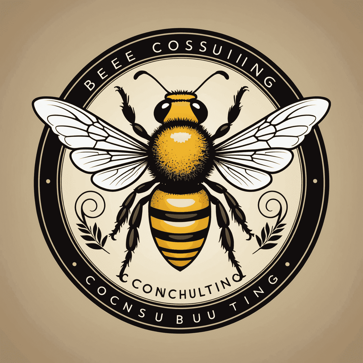 Beeconsulting logo featuring a stylized bee and consulting text